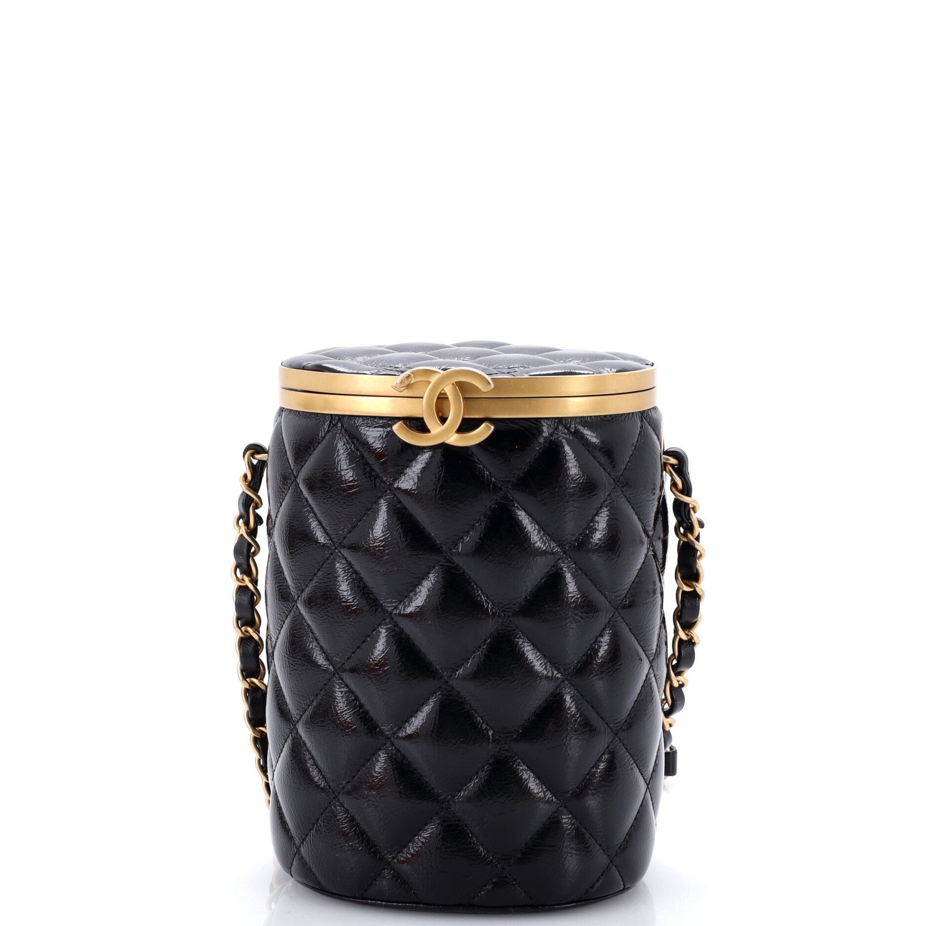 Crown Box Vanity Bag Quilted Lambskin Small