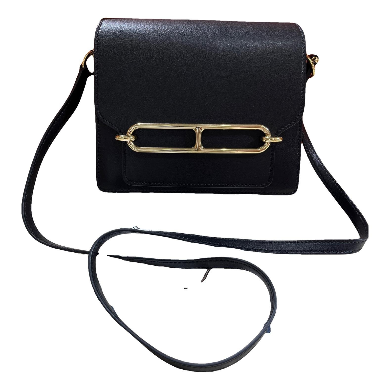 Hermes Roulis Handbag Black