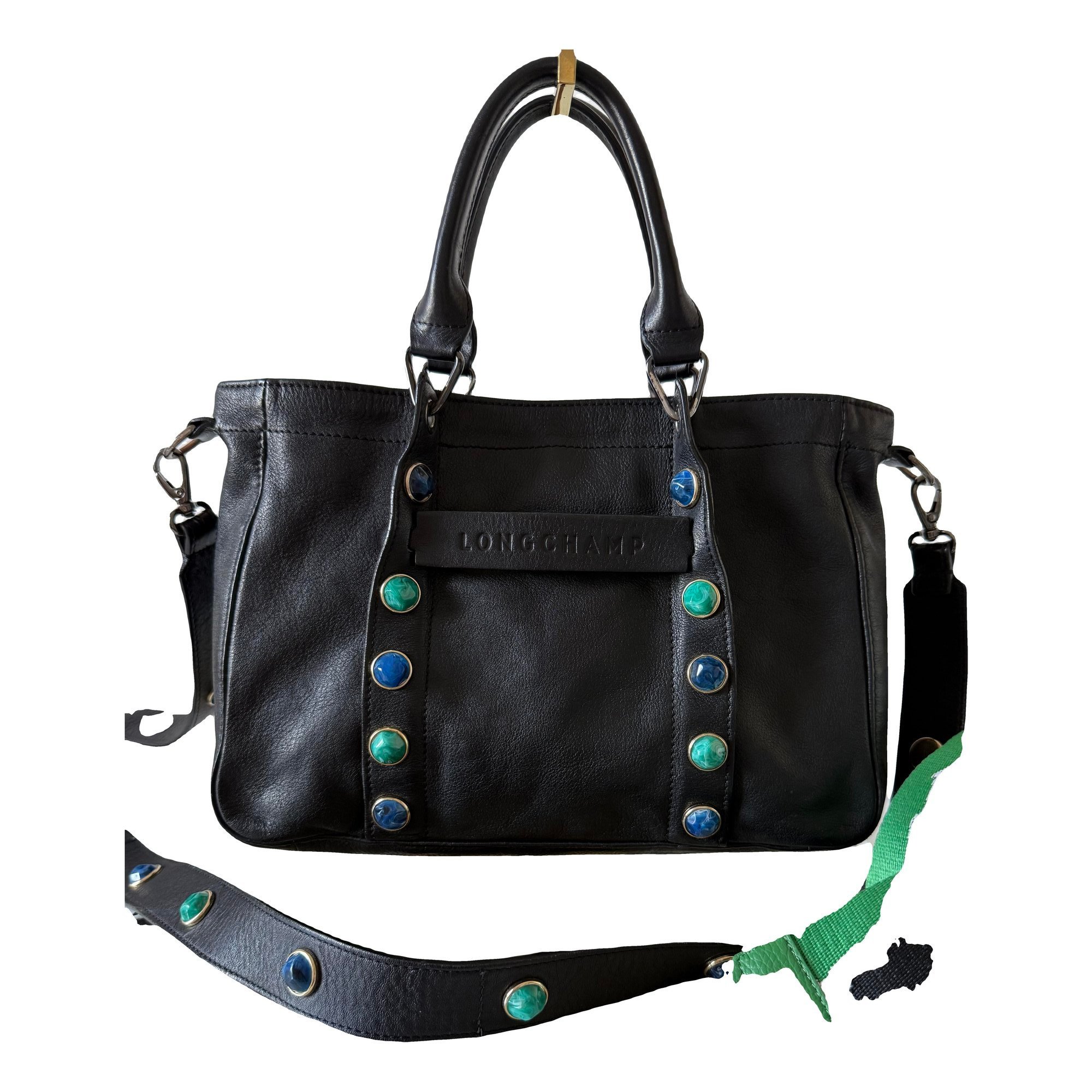 3D leather crossbody bag