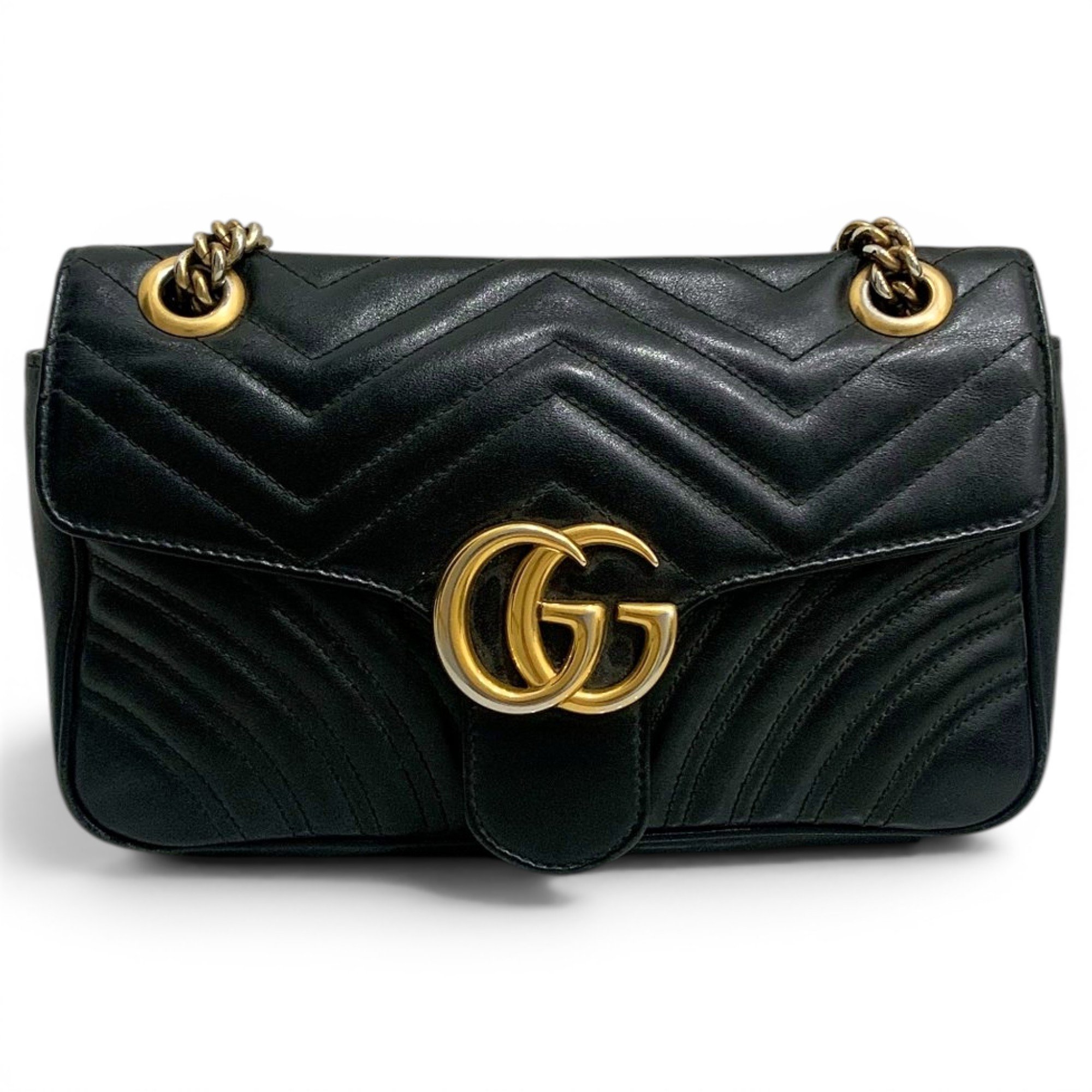 GG Marmont Flap leather crossbody bag