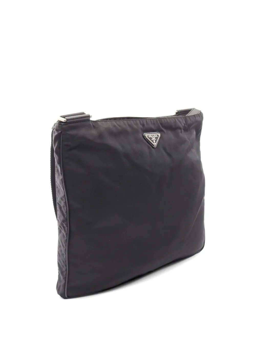 Prada 2000s triangle logo shoulder bag
