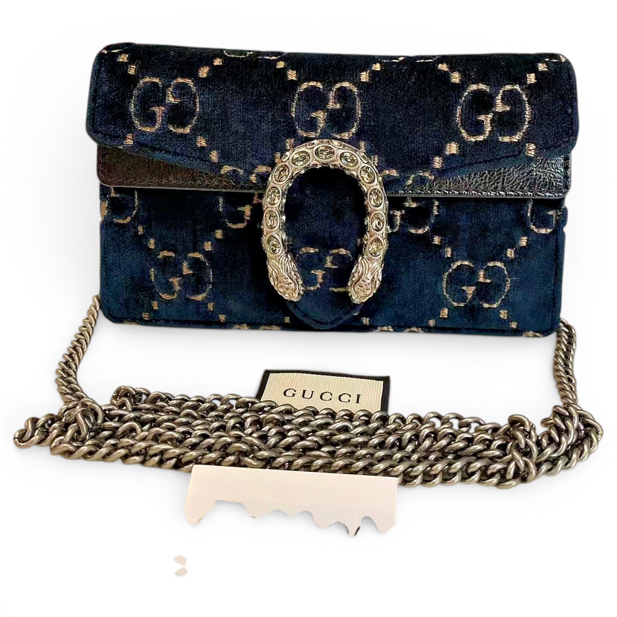 Dionysus Super Mini velvet crossbody bag