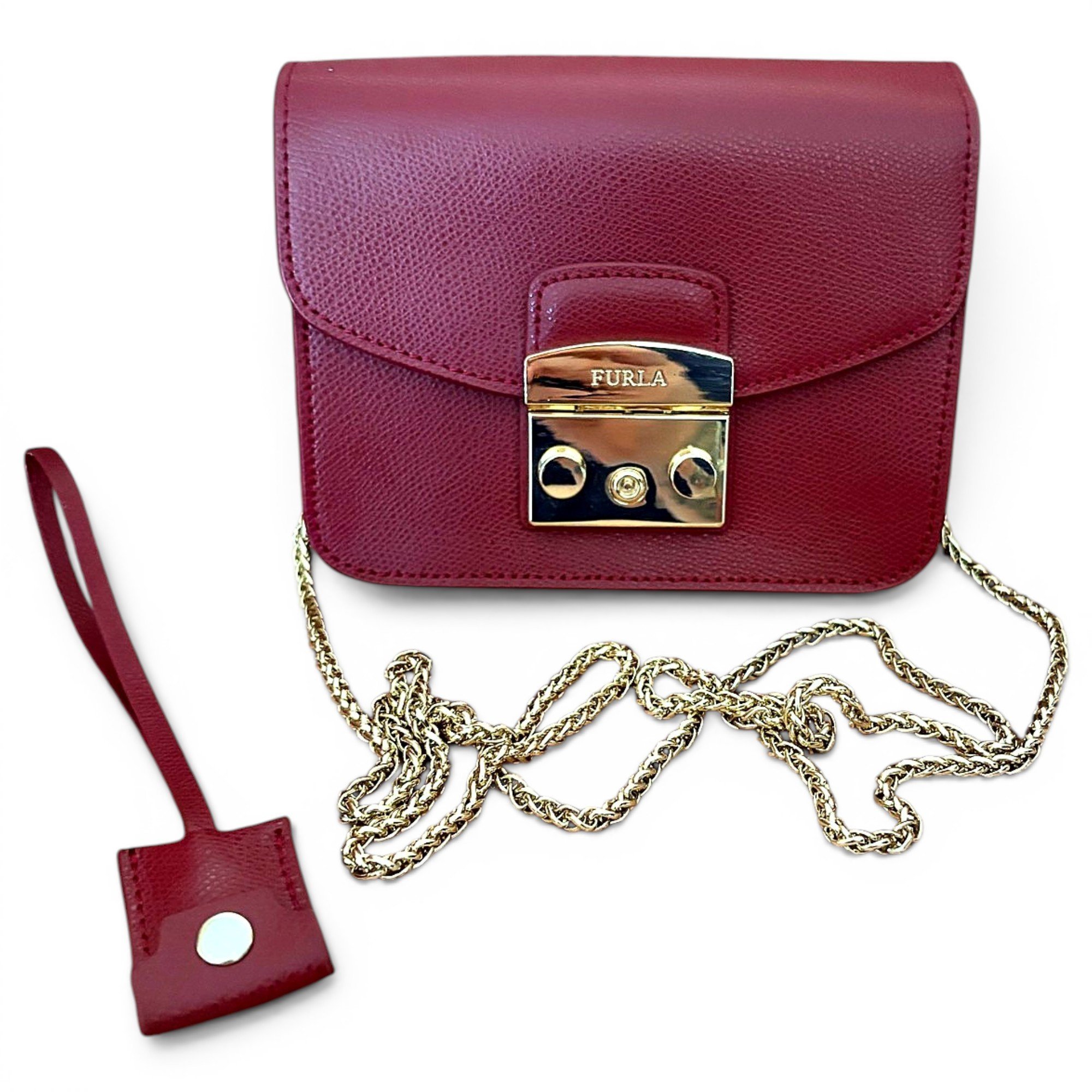 Metropolis leather crossbody bag