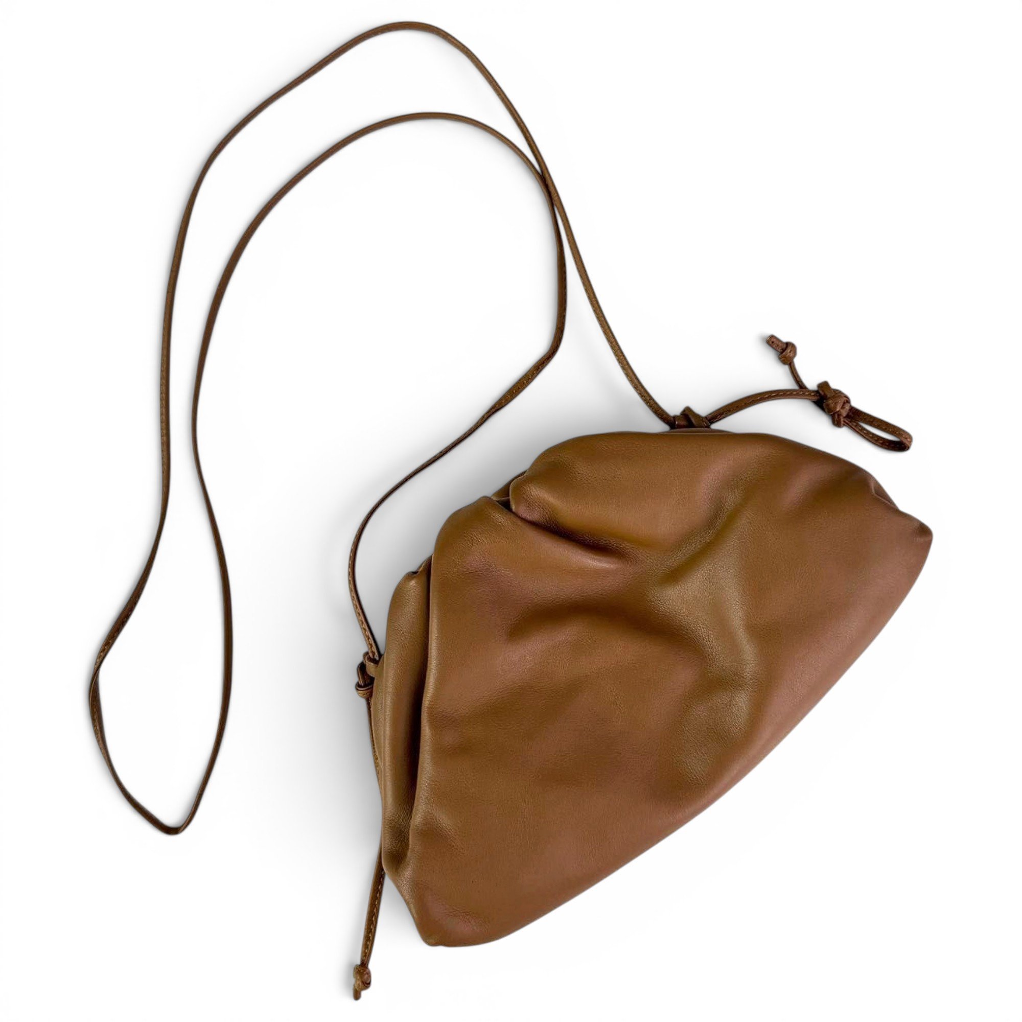 Pouch leather handbag