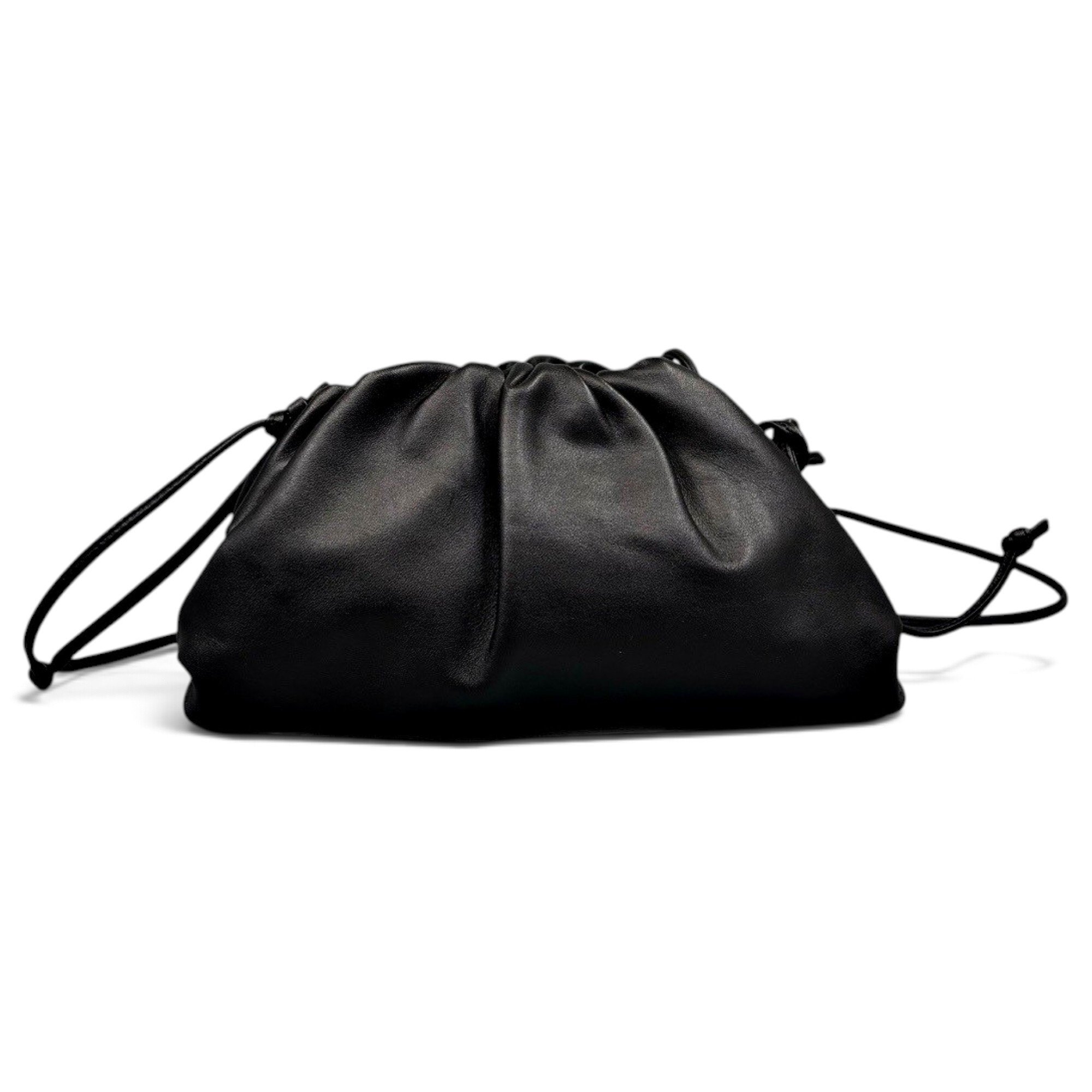 Pouch leather handbag