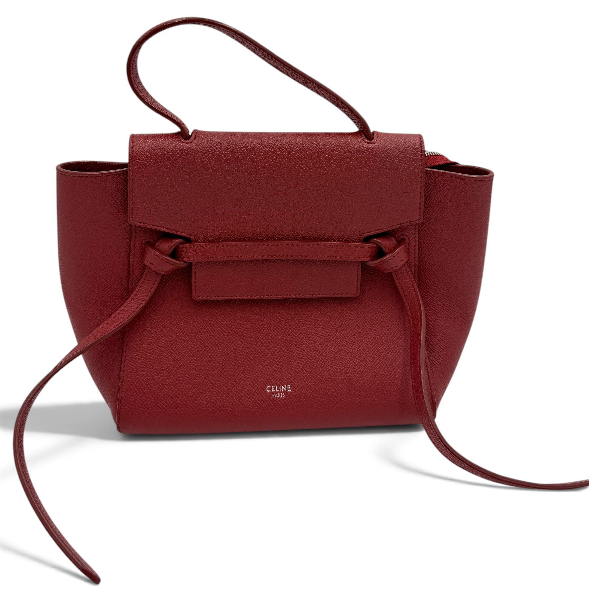 Belt leather handbag