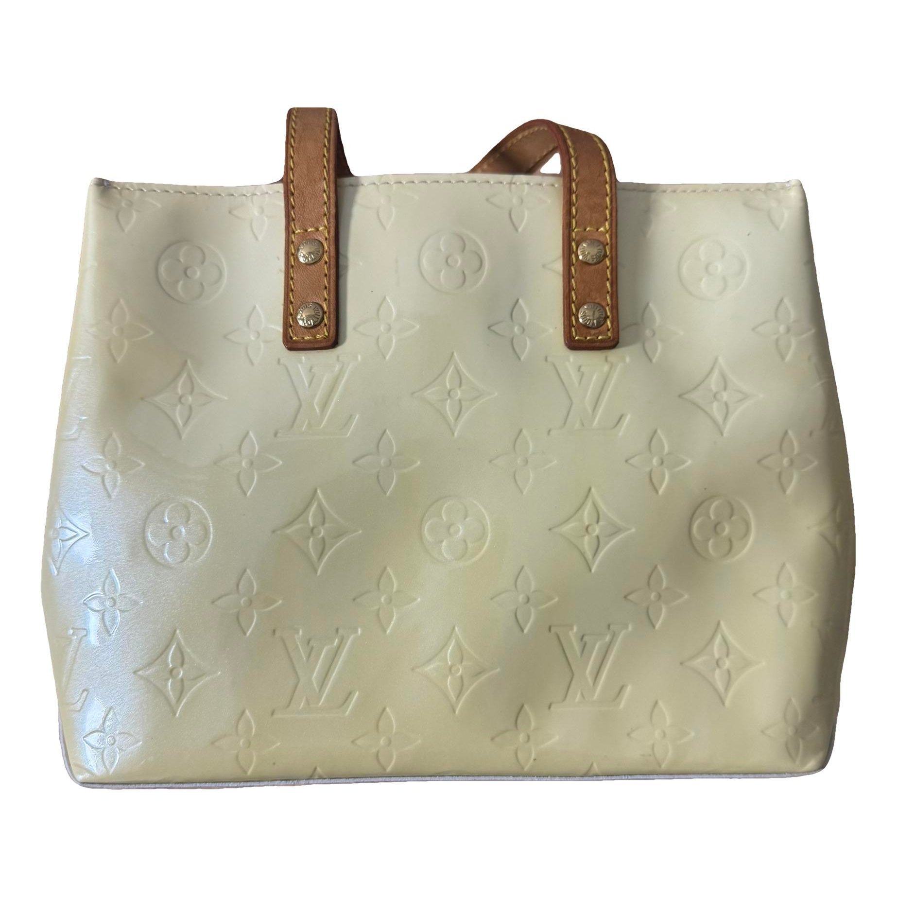 Reade patent leather handbag