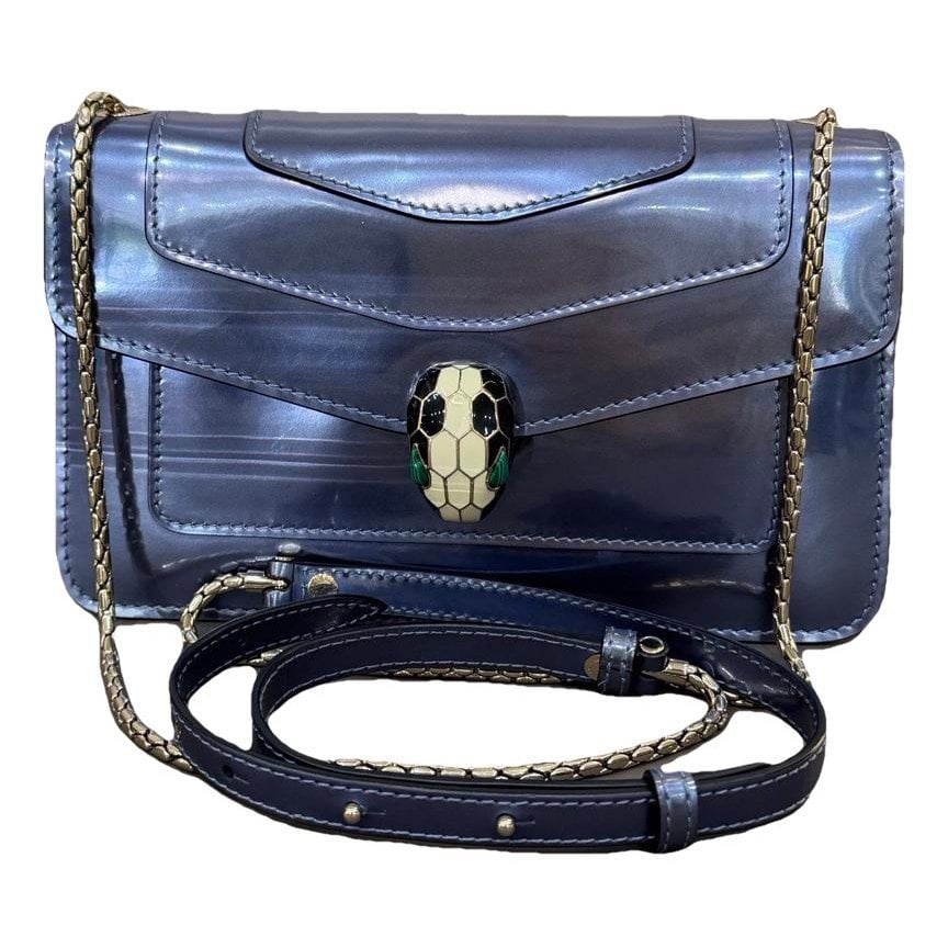 Serpenti patent leather handbag