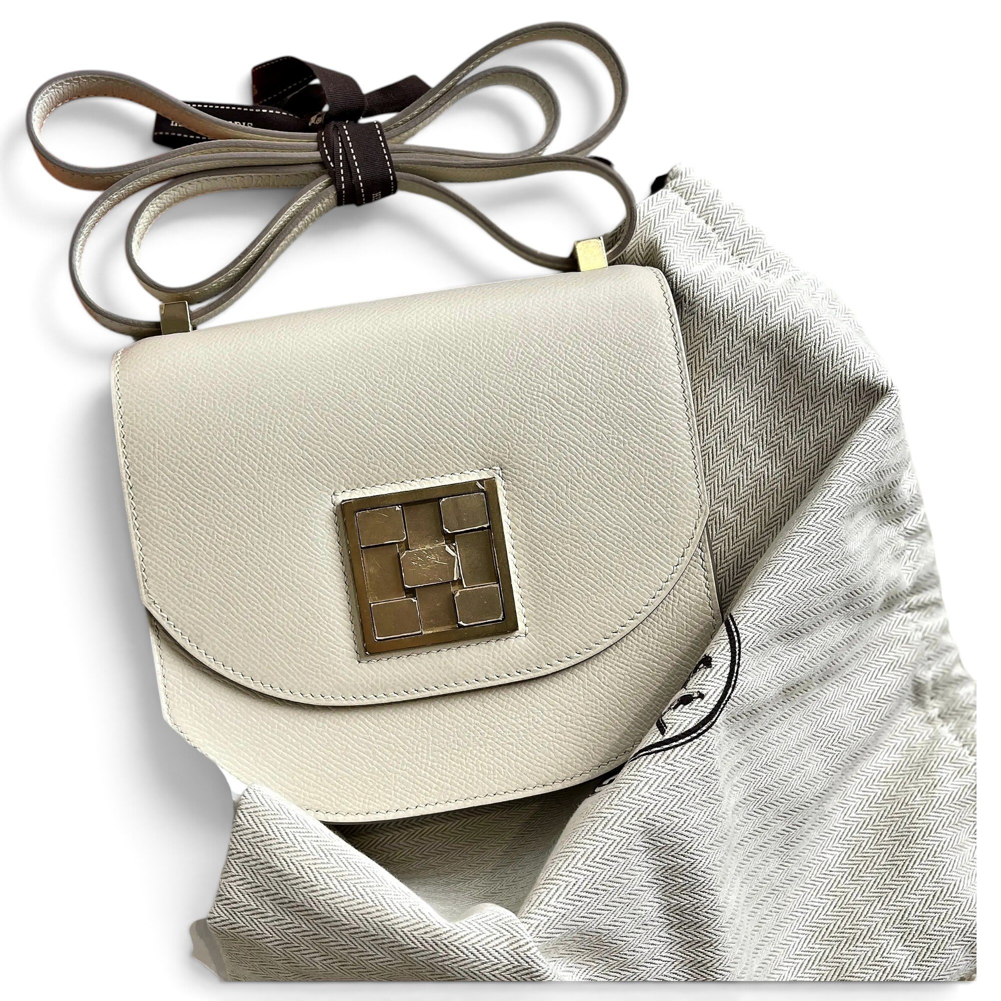 Mosaïque leather handbag
