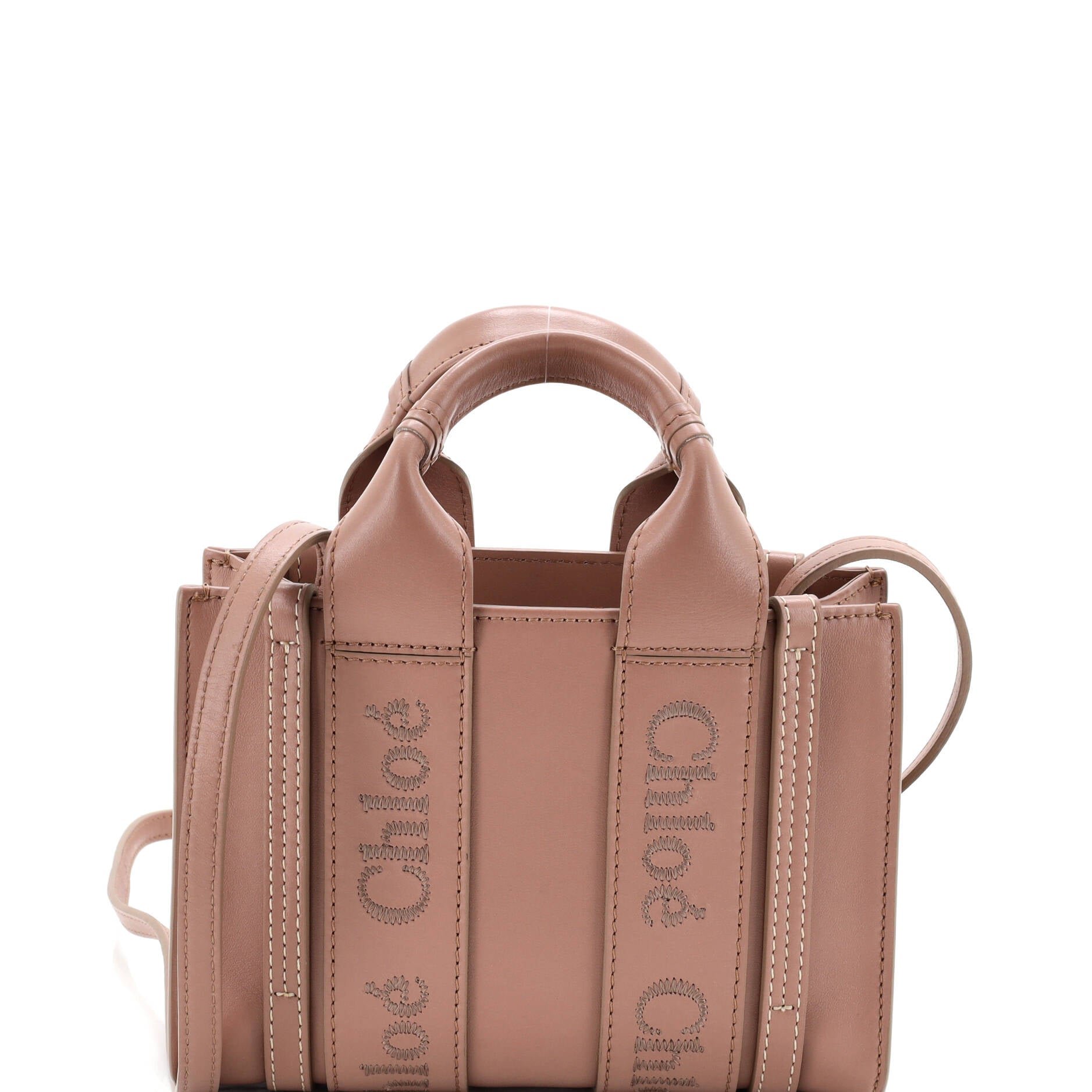 Woody Convertible Tote Leather Mini