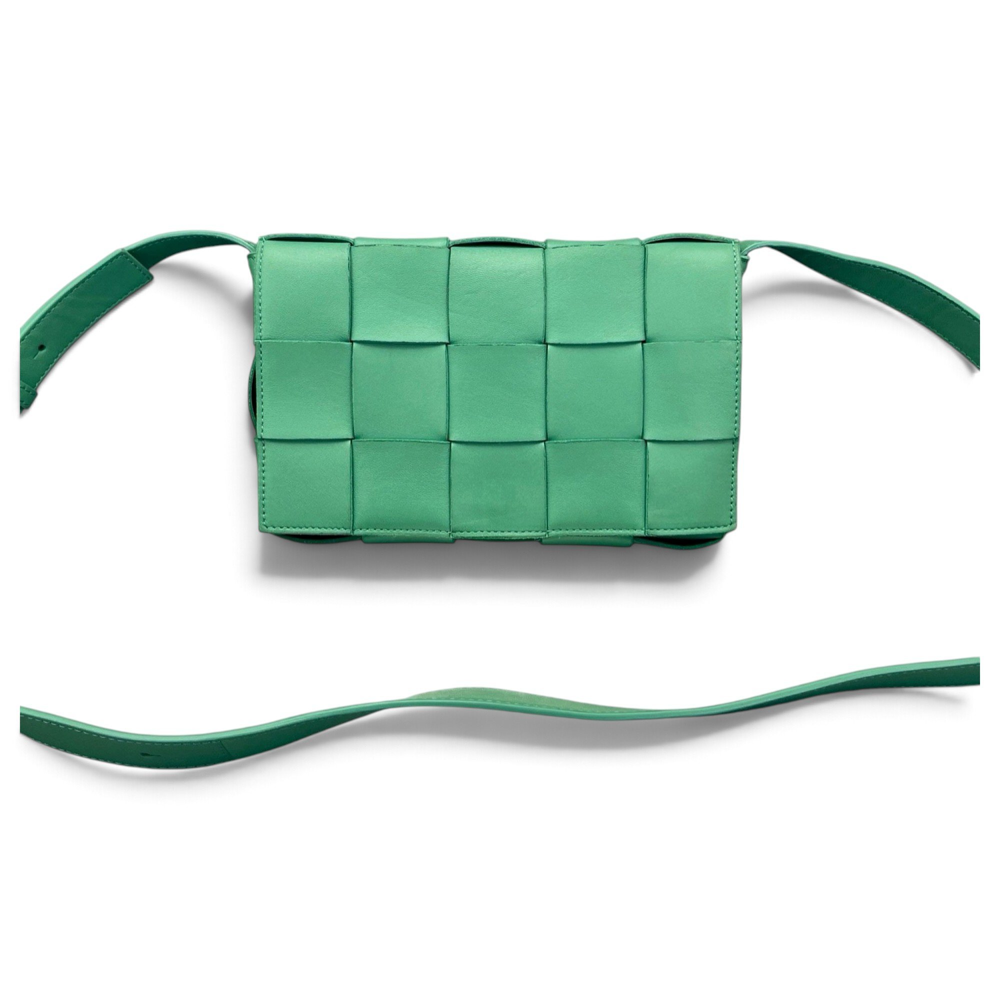Cassette leather crossbody bag