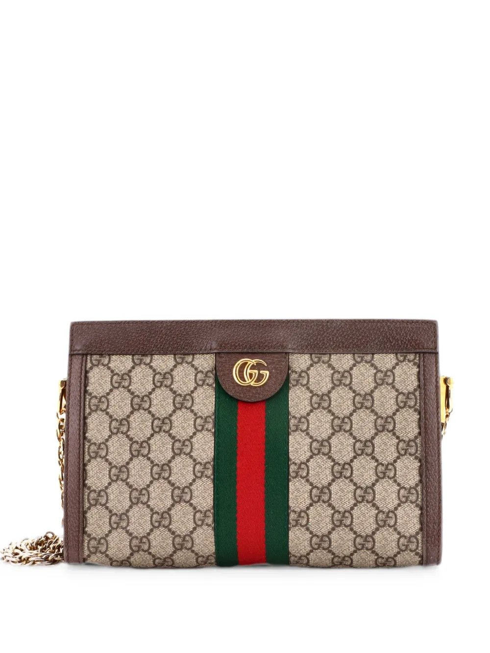 Ophidia Chain Shoulder Bag GG Coated Canvas Small crossbody bag