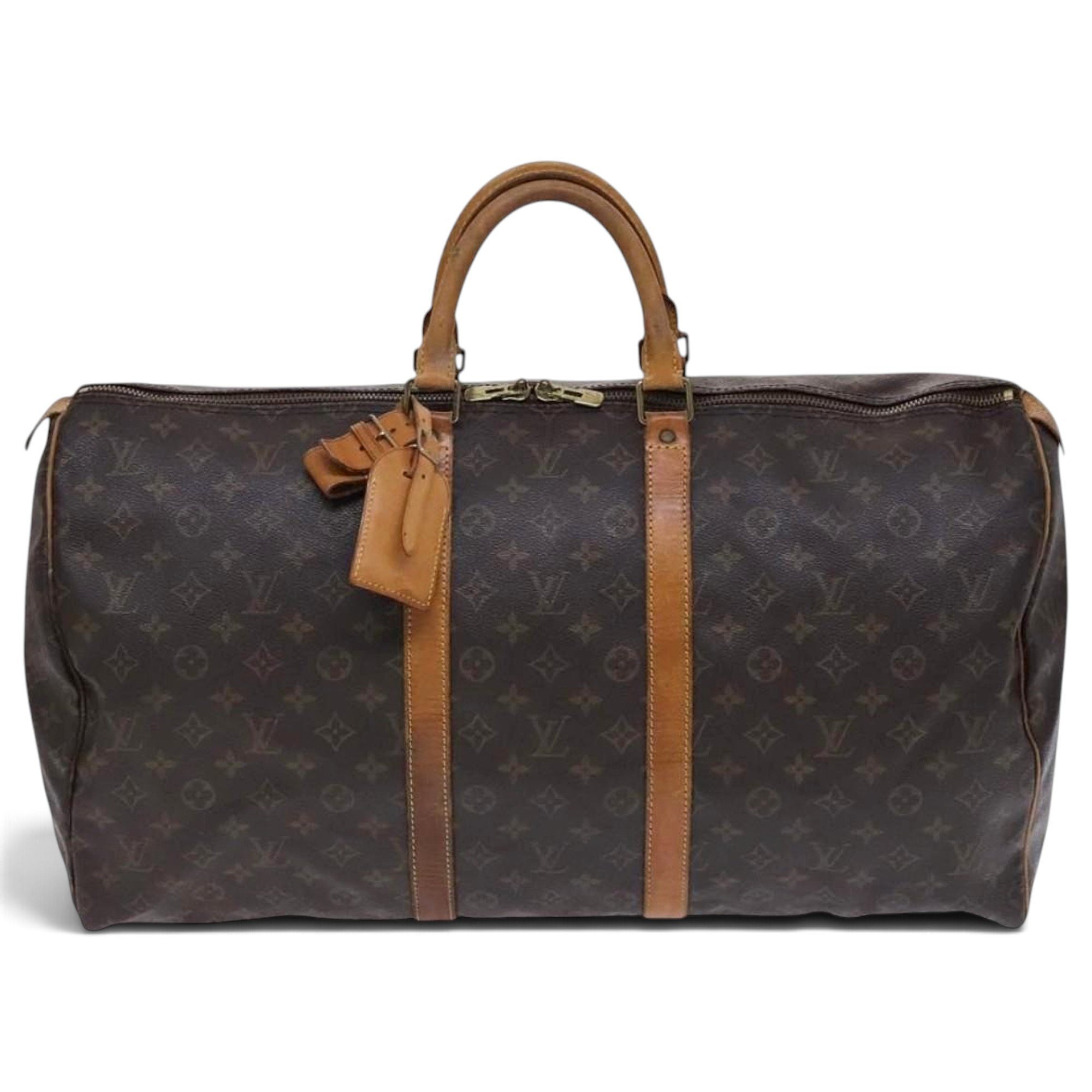 Leather bowling bag