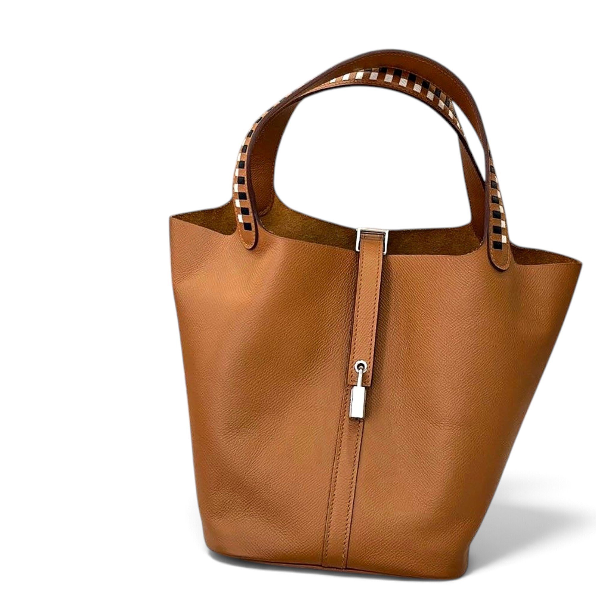 Picotin leather handbag