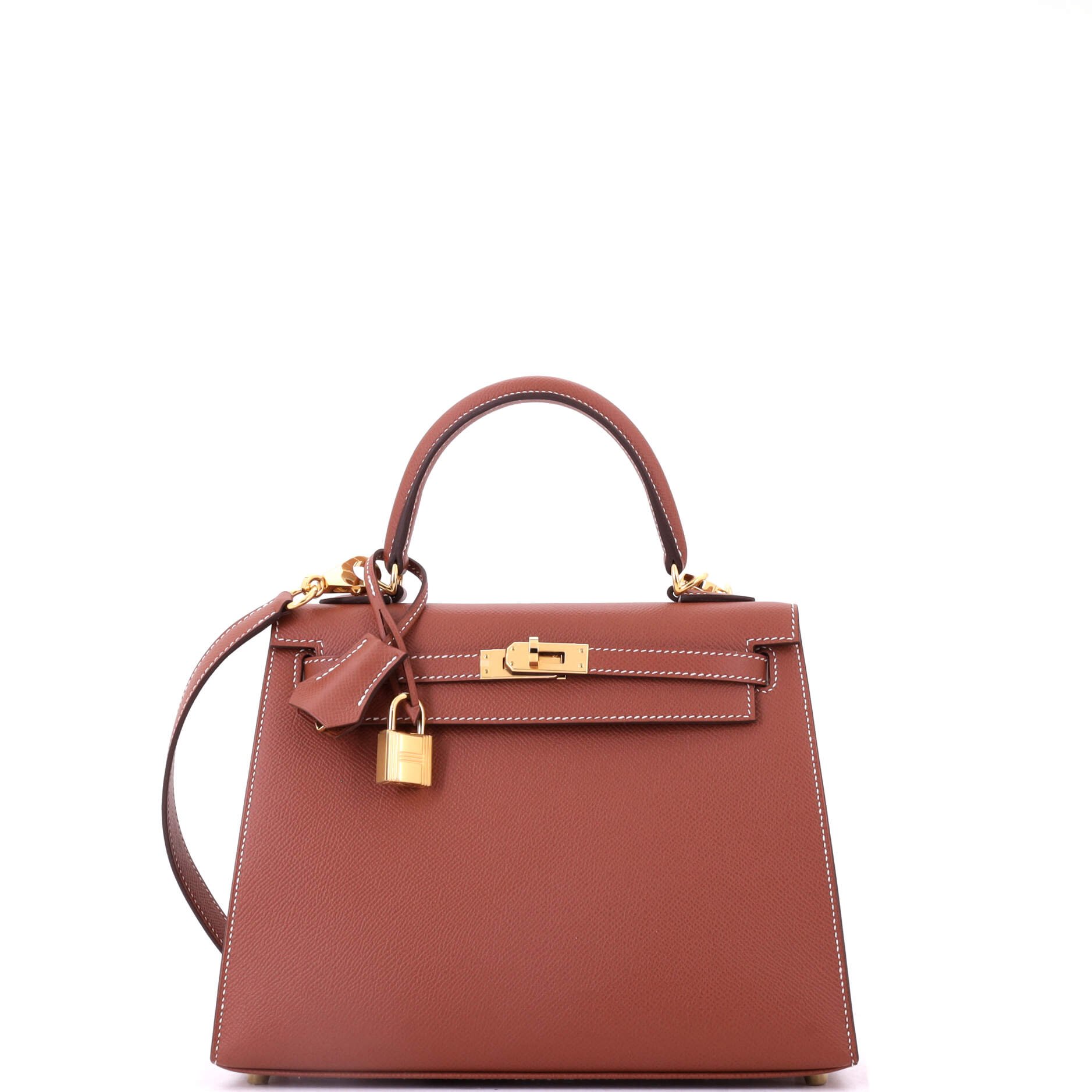 Kelly Handbag Sienne Epsom with Gold Hardware 25