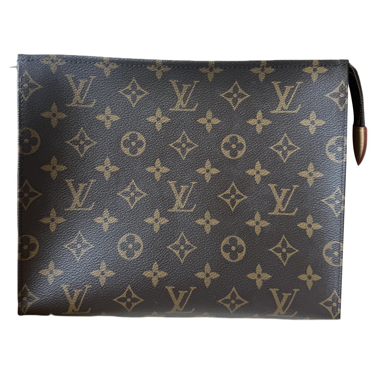 Leather clutch bag