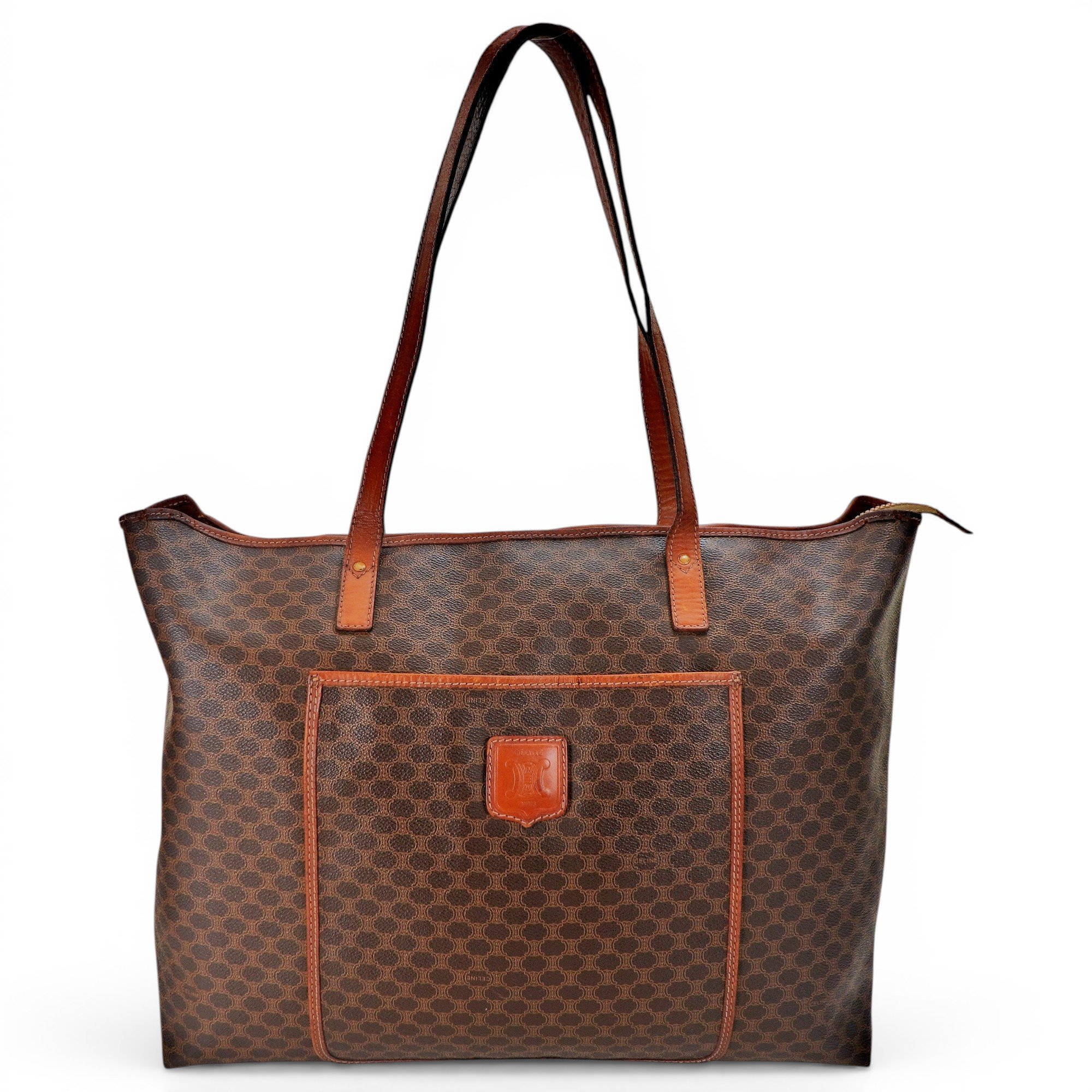 Triomphe leather handbag