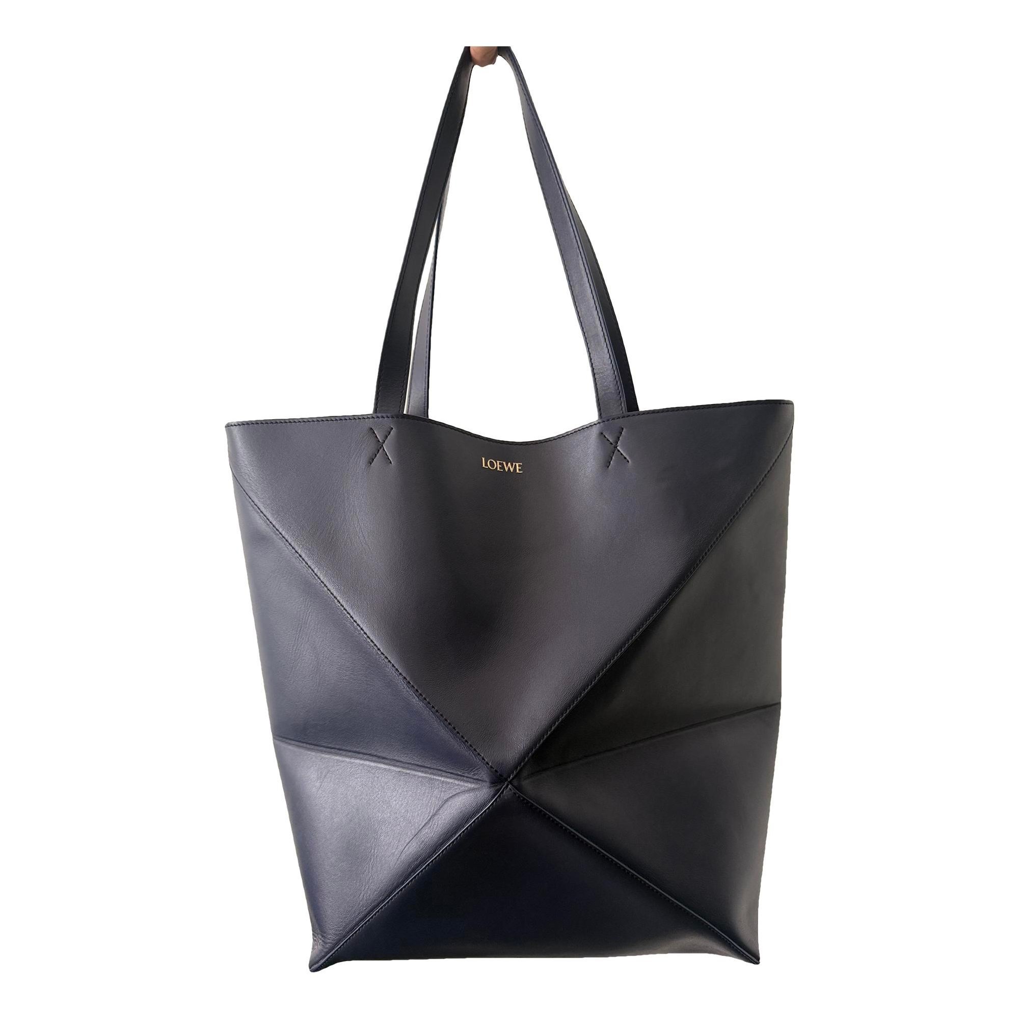 Puzzle Fold leather handbag