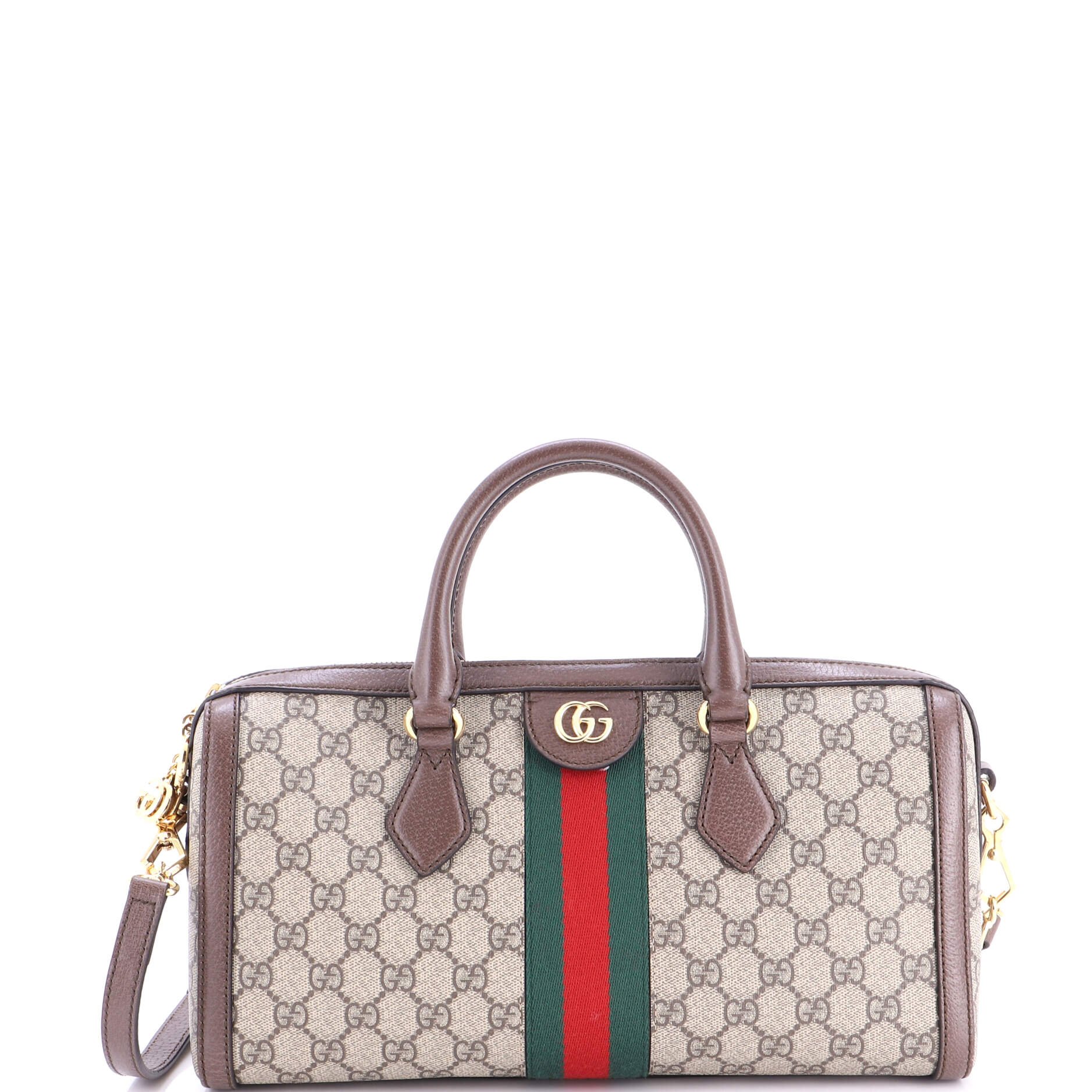 Ophidia Boston Bag GG Coated Canvas Medium
