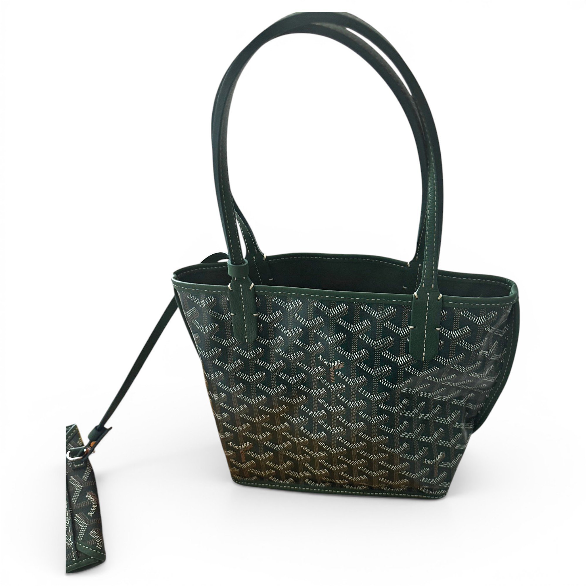 Goyard Anjou leather handbag