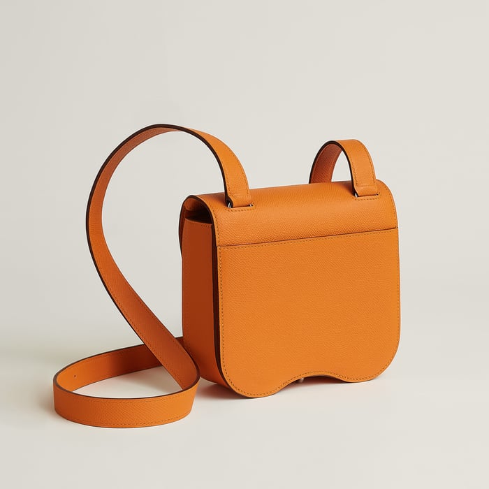 Abricot Hermès Della Cavalleria Mini Bag