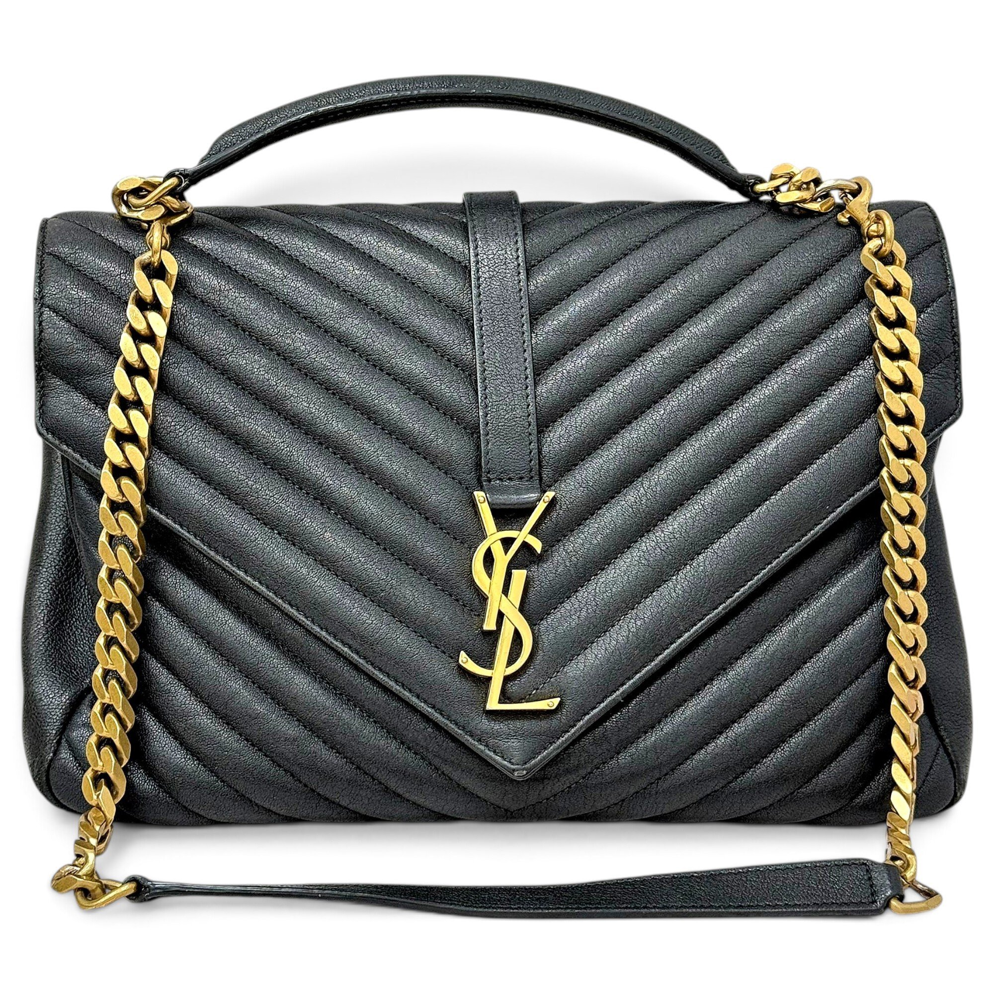 Collége monogramme leather handbag