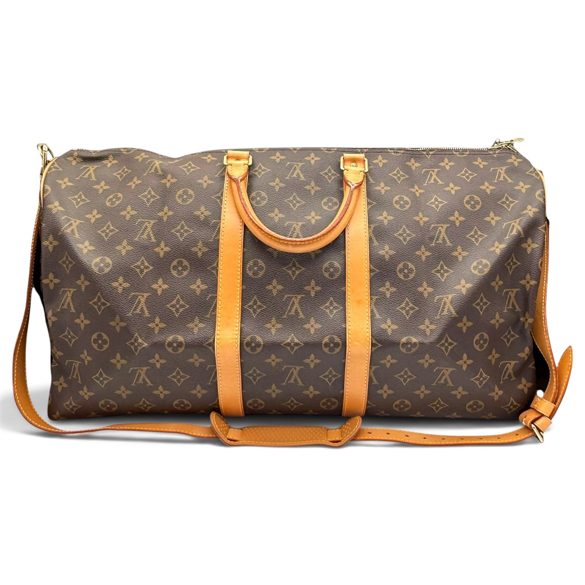 Louis Vuitton Keepall cloth travel bag