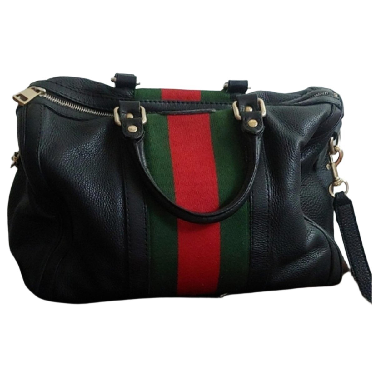 Boston leather bowling bag
