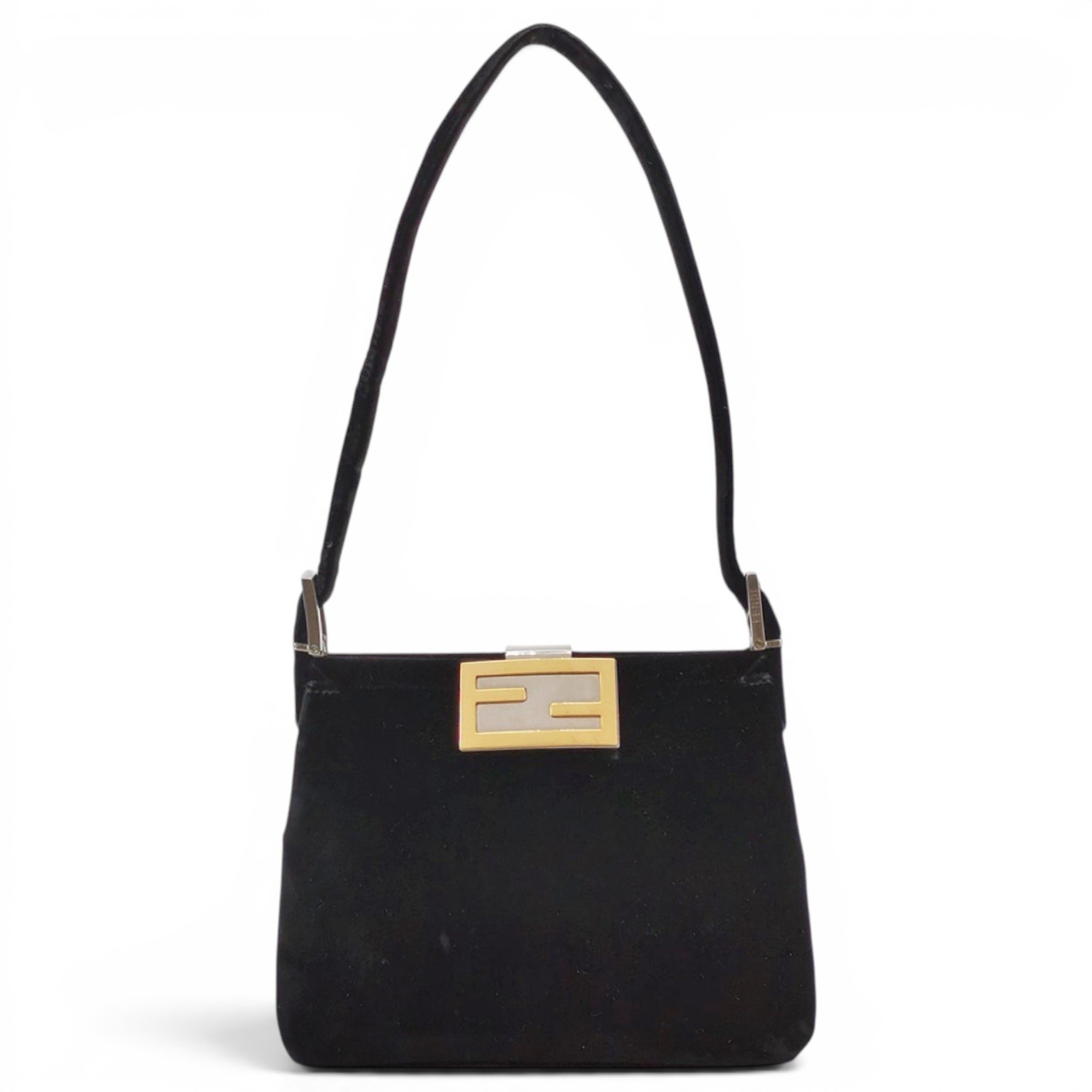 Baguette velvet handbag