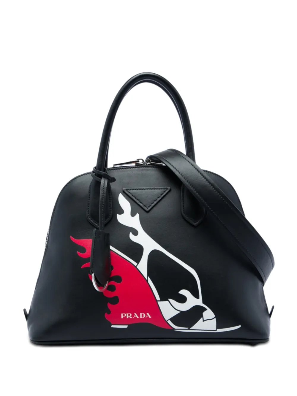 2013-2026 City Calf Flame Heels Print Promenade satchel