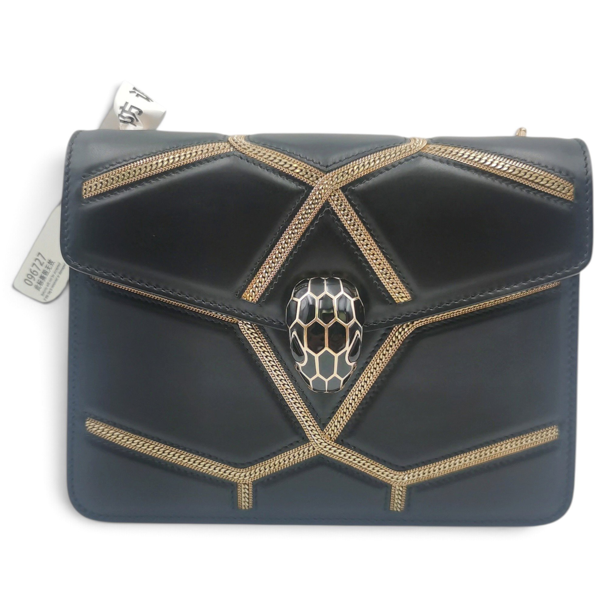 Serpenti leather handbag