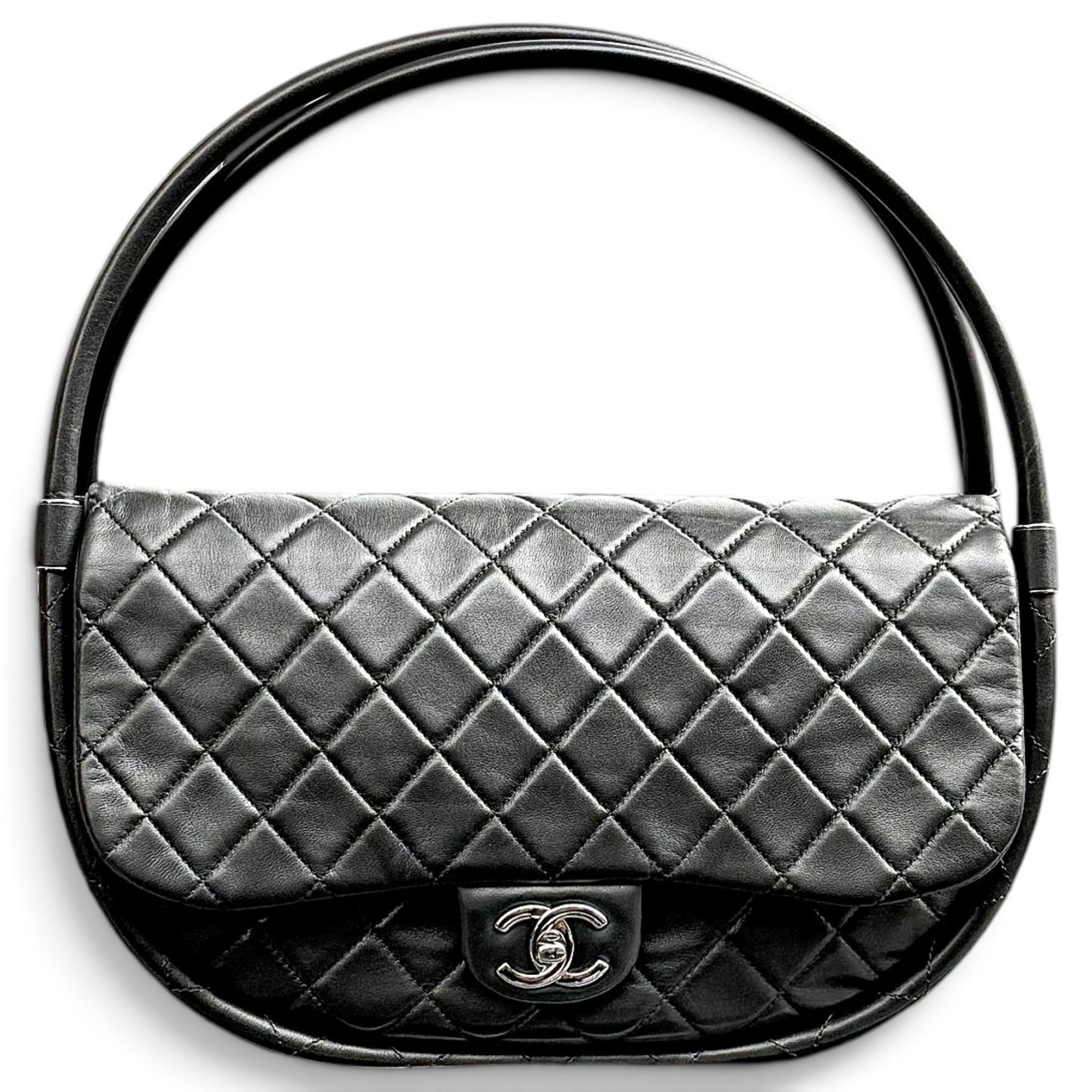 Hula Hoop leather handbag