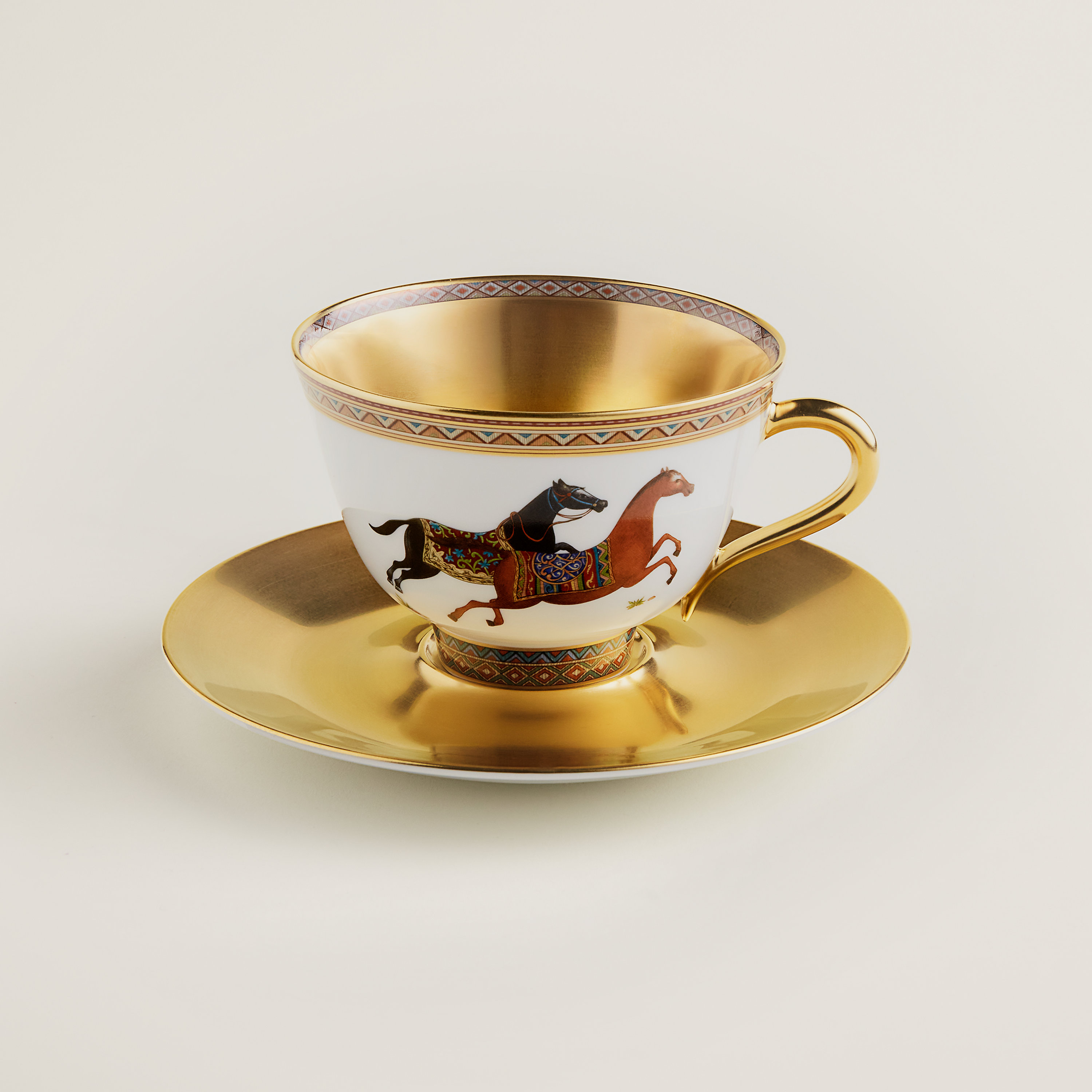 Cheval d’Orient tea cup and saucer n°1