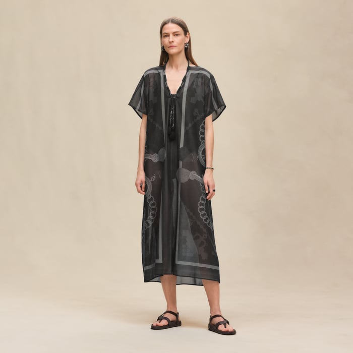 Gris Charbon "Palefroi Remix" Maxi Beach Caftan
