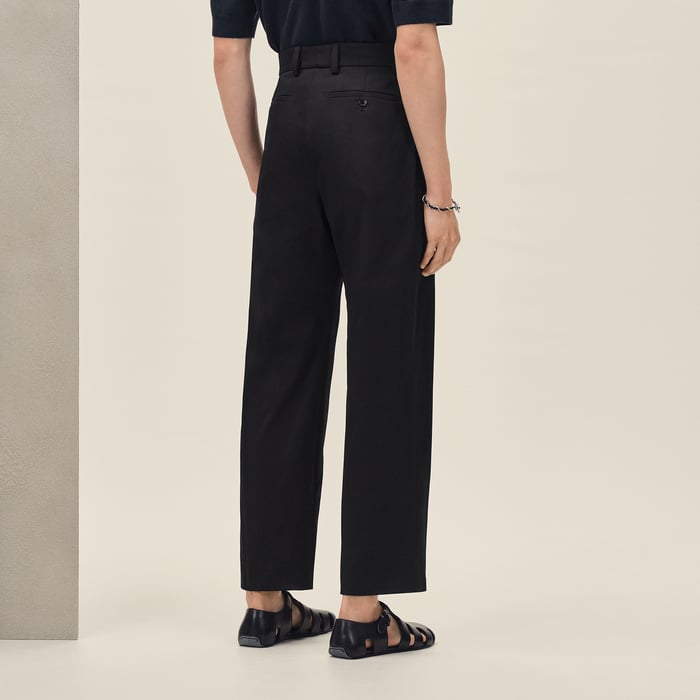 Noir Pleated Palerme Pants