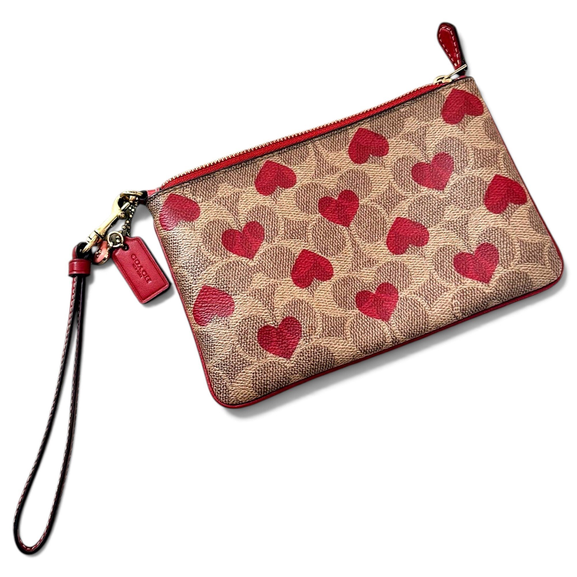 Leather clutch bag