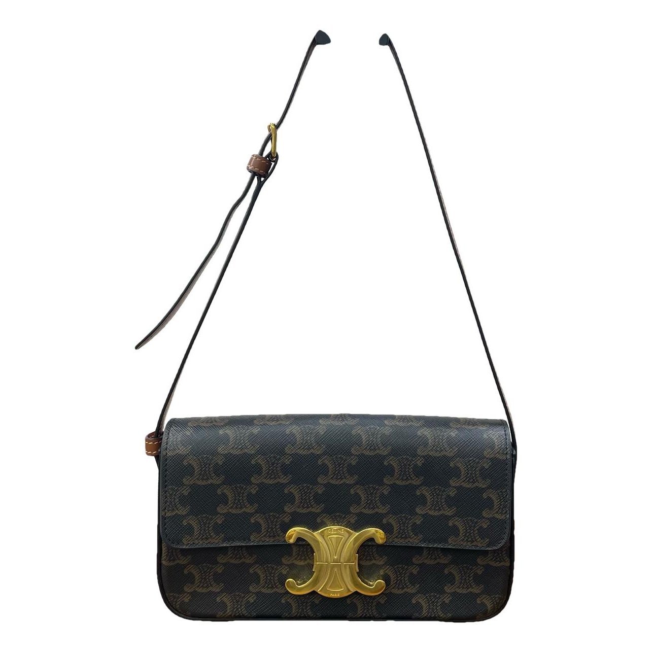Triomphe Long cloth handbag