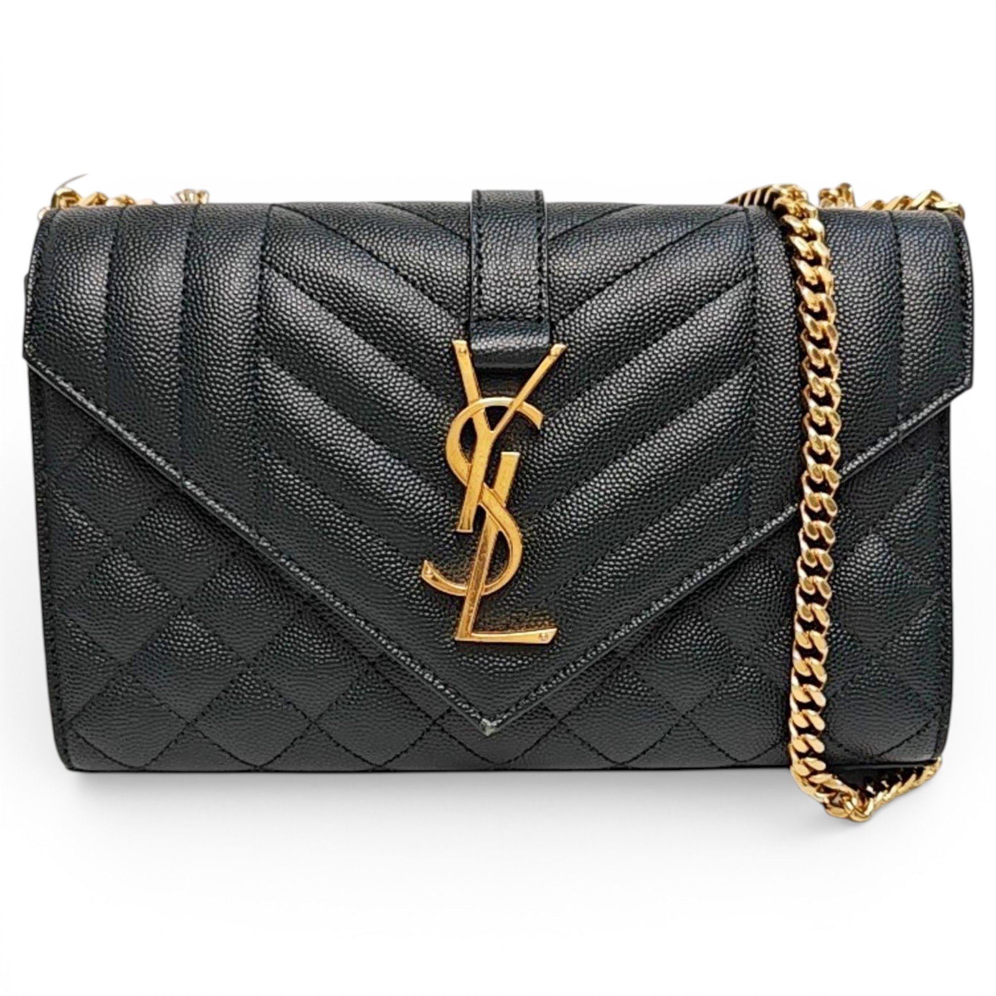 Envelope leather crossbody bag