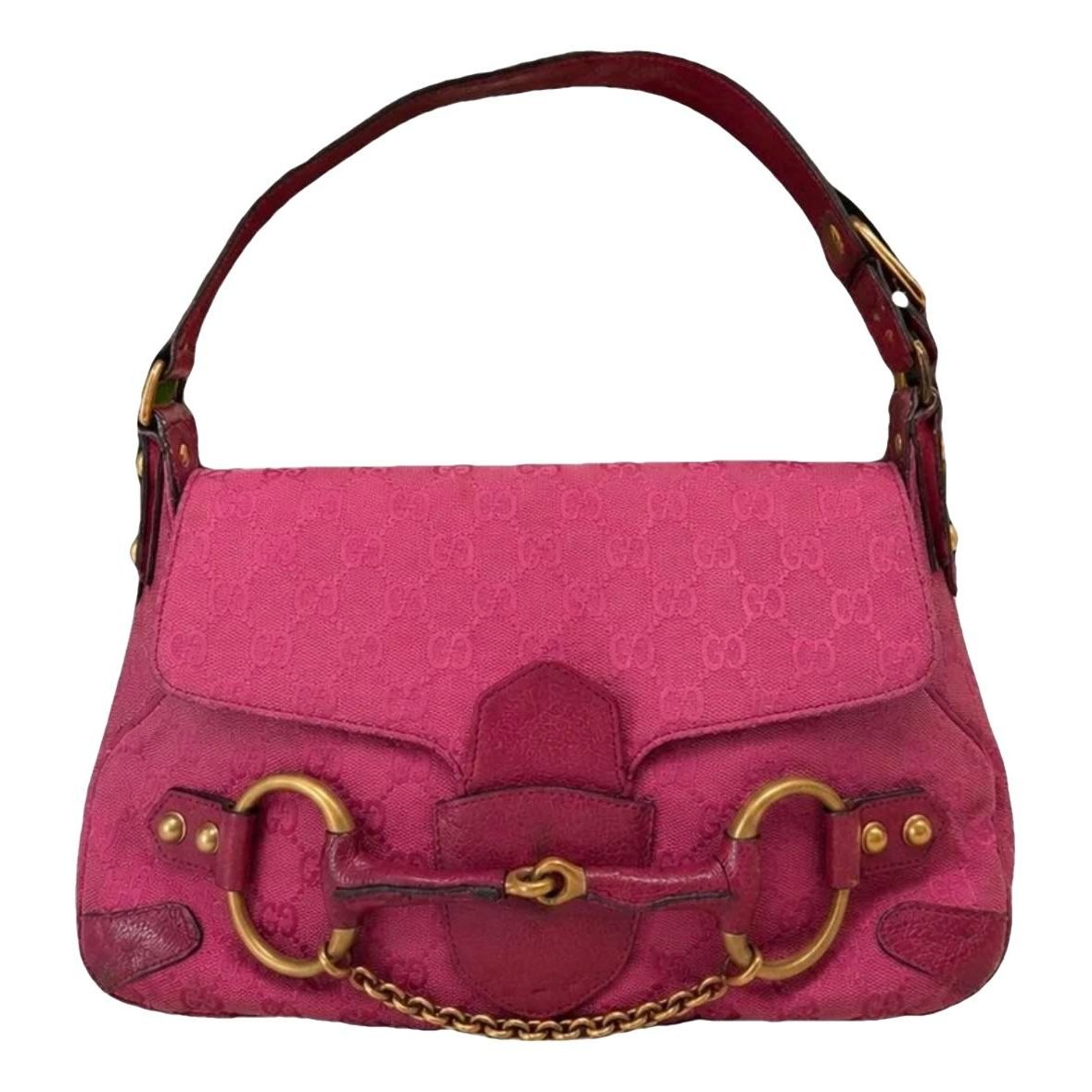Horsebit Chain leather handbag