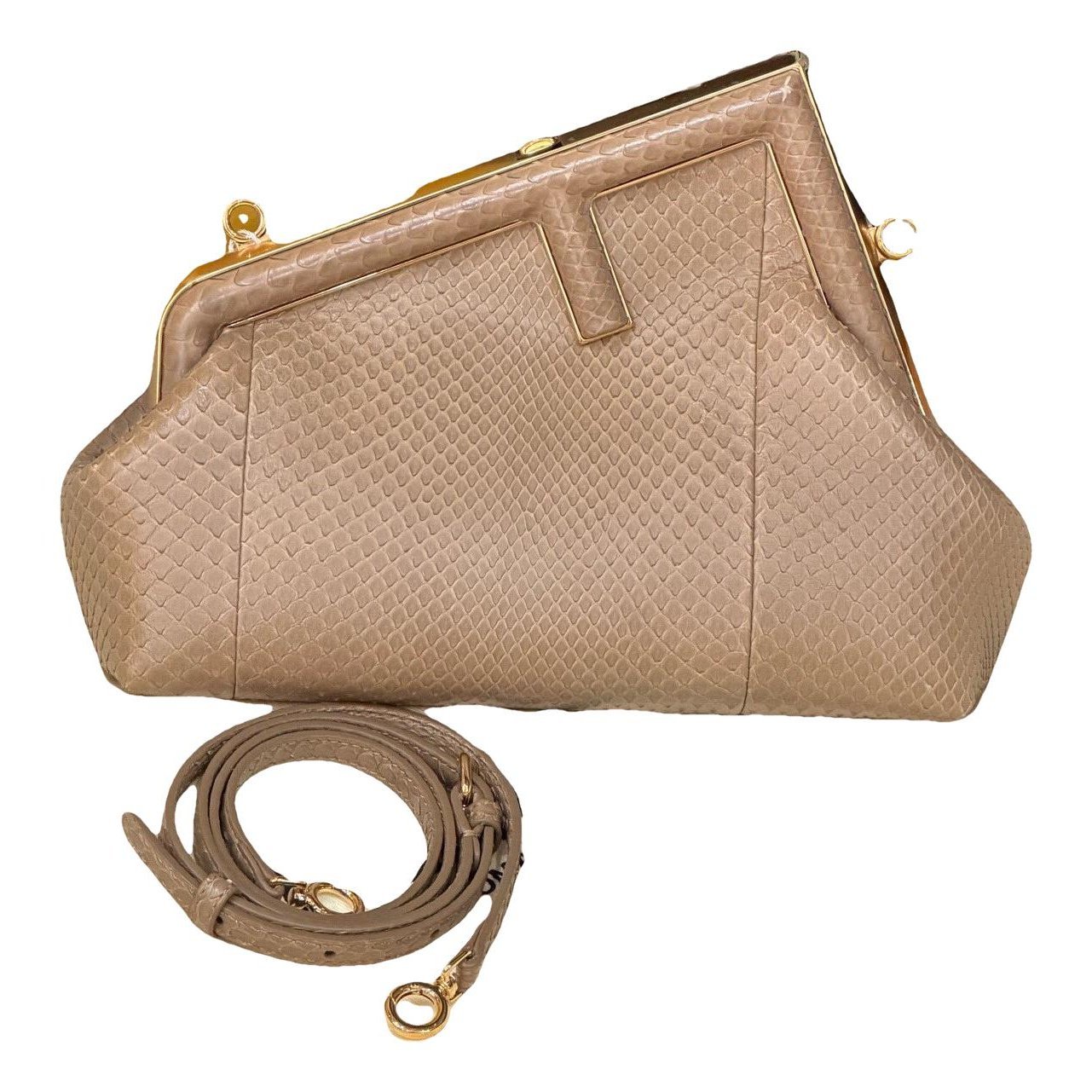 First leather handbag