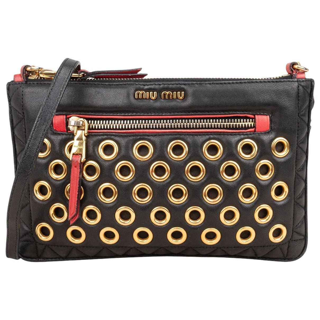 Matelassé leather crossbody bag