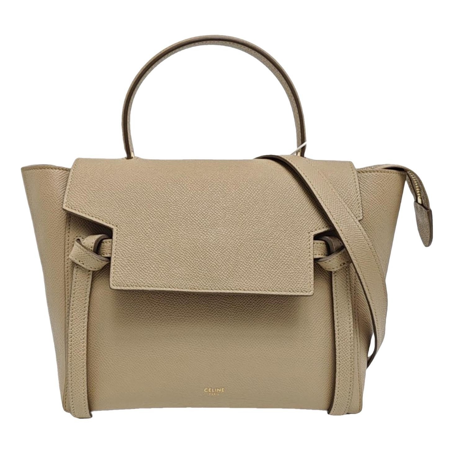 Belt leather handbag