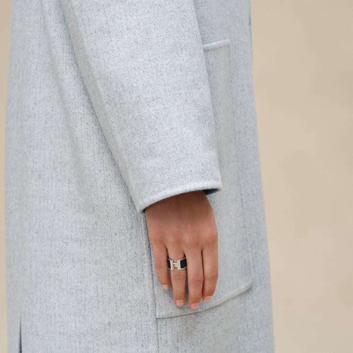 Bleu Long Cashmere Coat