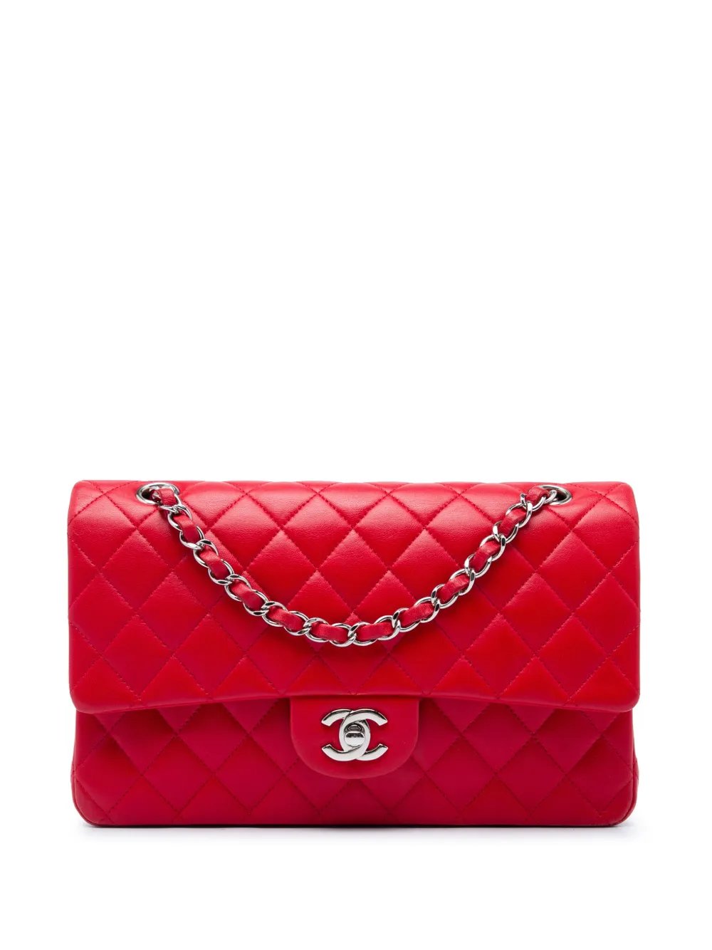 2014 Medium Classic Lambskin Double Flap shoulder bag