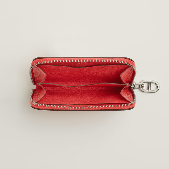 Rouge Radieux Zipengo Chaine d'Ancre Compact Card Holder