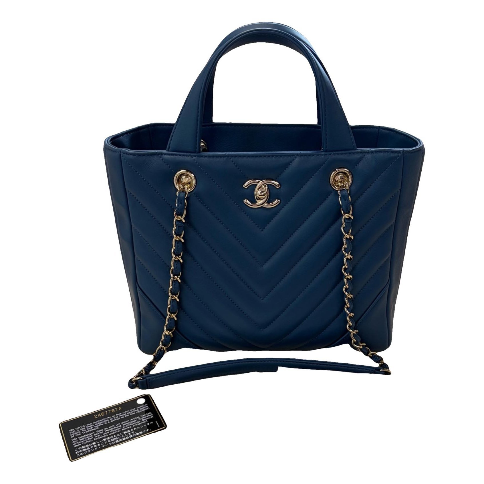 Statement leather handbag