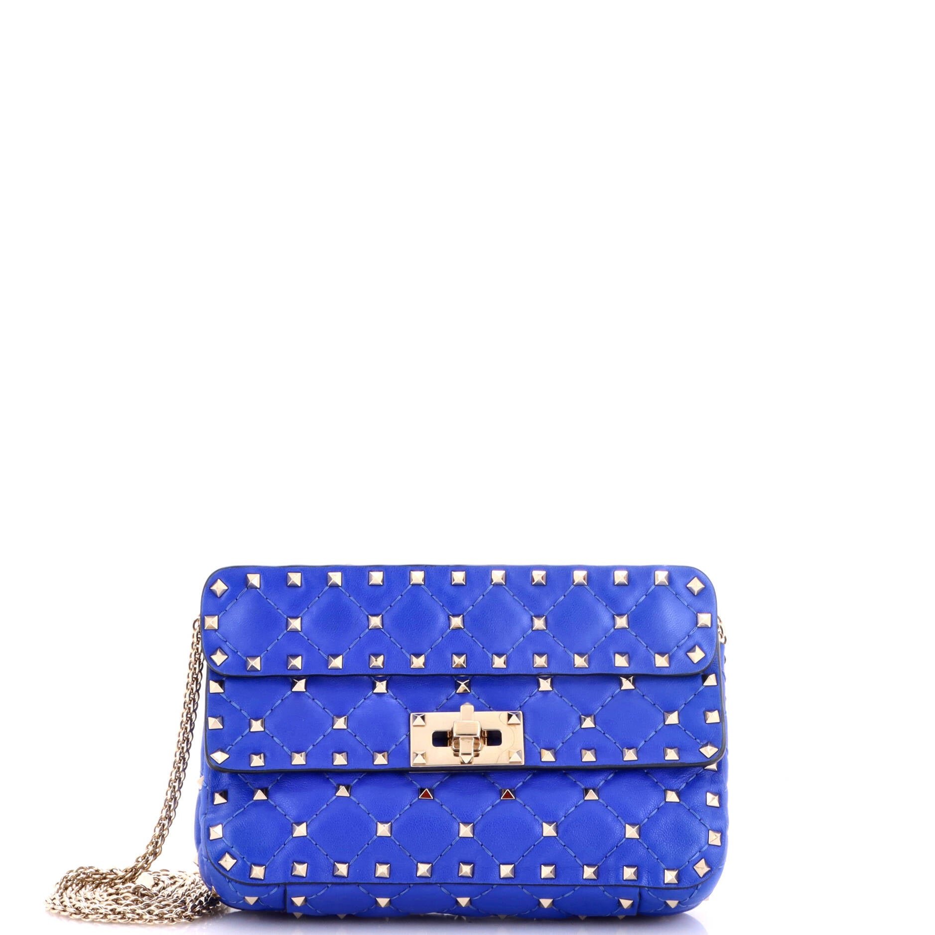 Valentino Garavani Rockstud Spike Flap Bag Quilted Leather Small