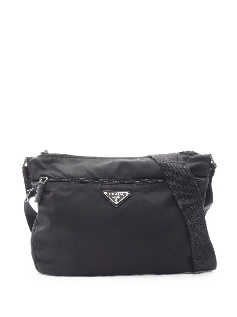 2000s triangle logo crossbody bag