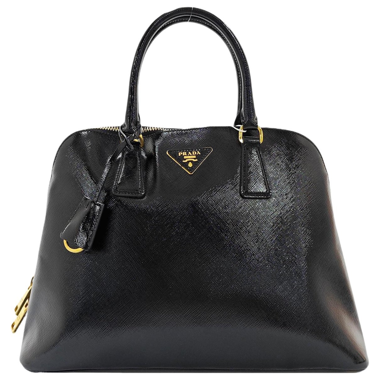Promenade patent leather handbag