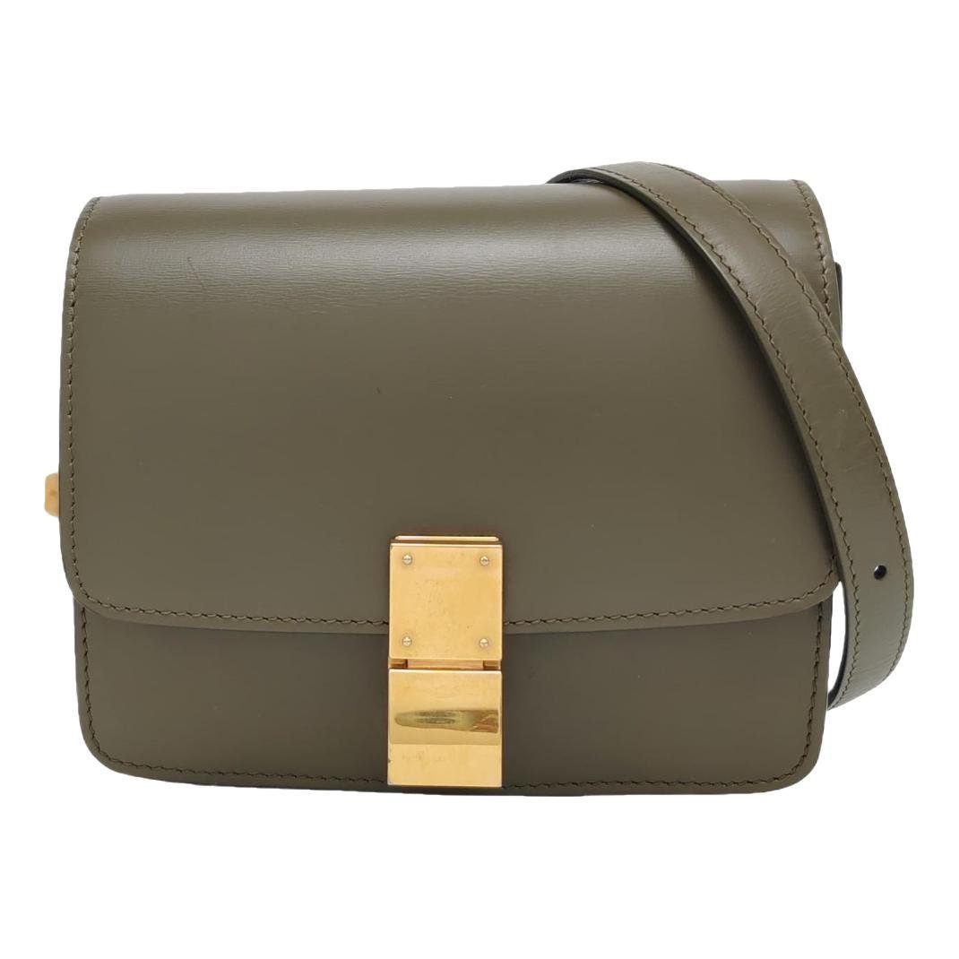 Classic leather crossbody bag